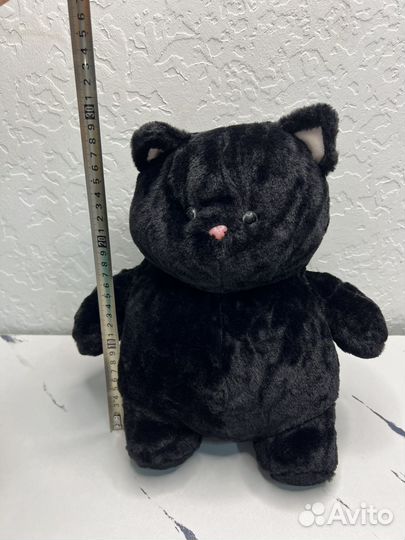 Мягкая игрушка чёрный кот