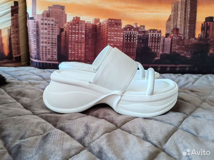 Шлепки женские 39 размер натуральная кожа