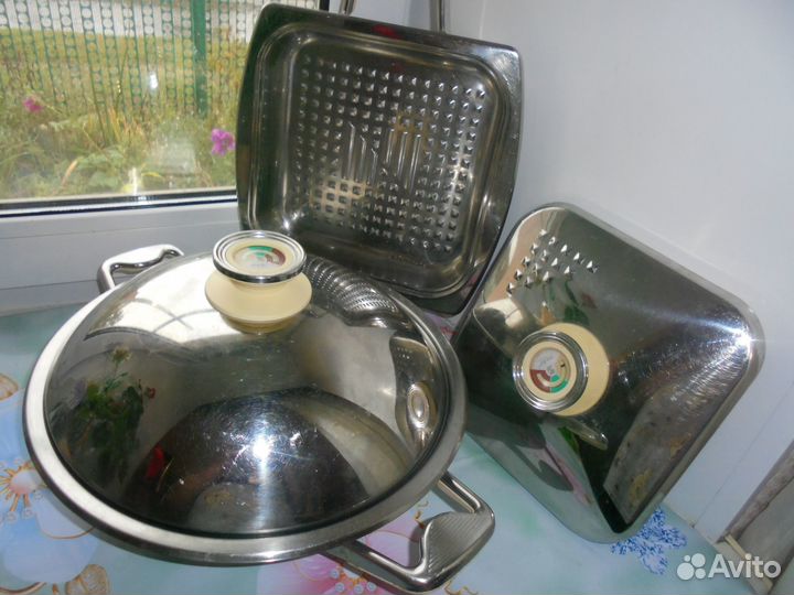 Цептер Казан 3 л нерж Сотейник квадрат 18/10