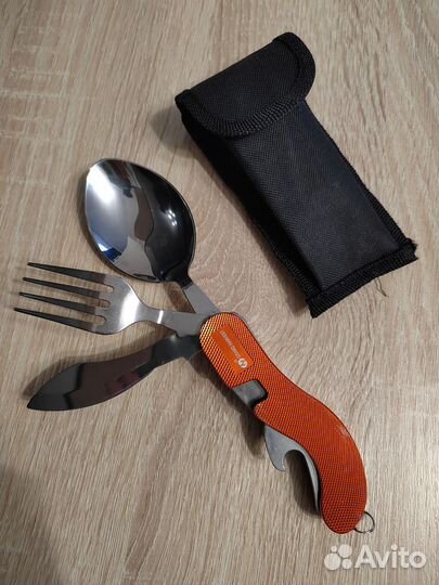 Раскладной нож, вилка, ложка