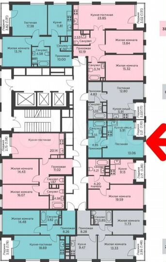 Квартира-студия, 29,7 м², 12/18 эт.