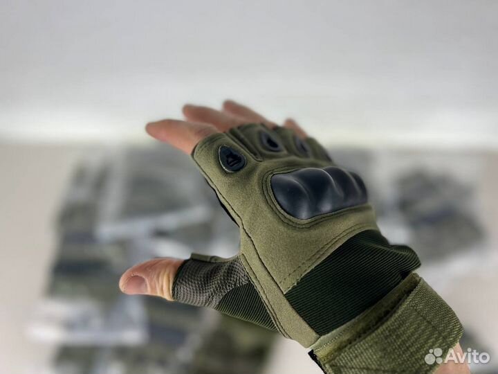 Перчатки тактические без пальцев