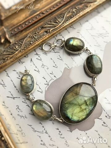 Браслет украшение с Лабрадоритом (Лабрадором)