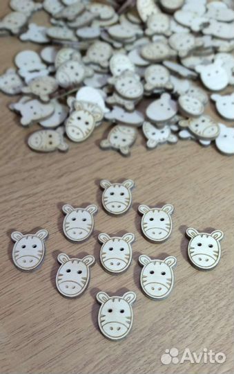 Пуговицы из фанеры