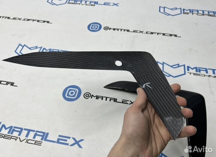 BMW G30 рест карбон вставки в бампер