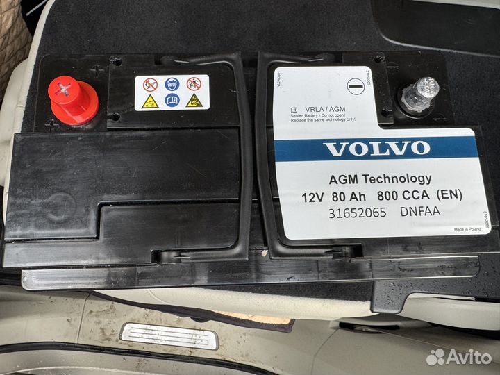 31652065 Аккумулятор AGM Volvo 12v 800ah 800A