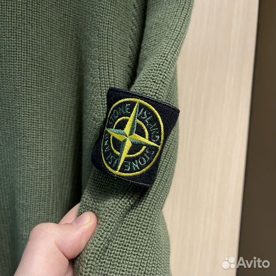 Джемпер свитер Stone Island 22SS зелёный L