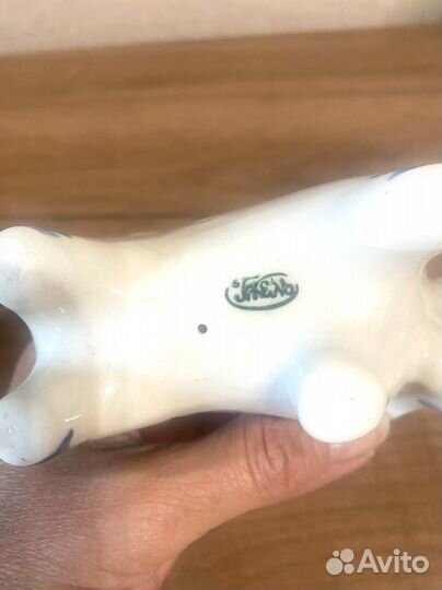 Гжель статуэтки СССР. Фигурка Бычок