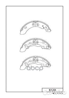 K1251 колодки тормозные Kashiyama** K1251 Kashi