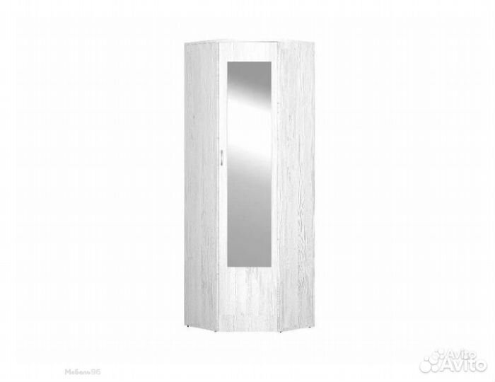 Шкаф угловой с зеркалом Ольга-Милк 9.2