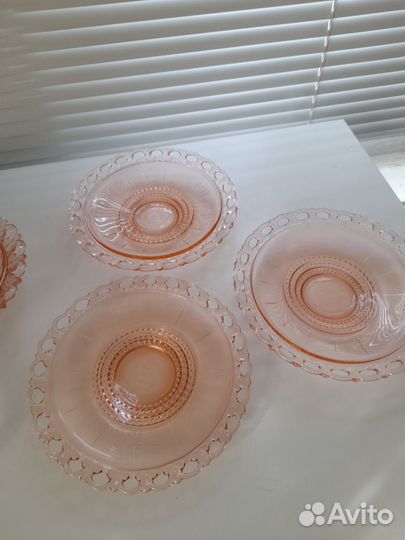 Цветное стекло СССР,сервиз Ажурный,кдо1