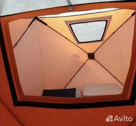 Четырехслойная зимняя палатка куб