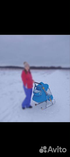 Детские санки на колесах