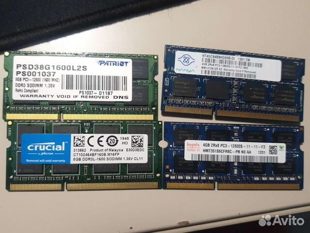 Оперативная память DDR3 и DDR2 4GB и 8gb