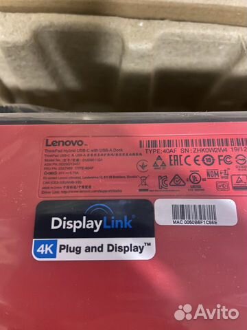 Док станция Lenovo/HP/Dell объявление продам