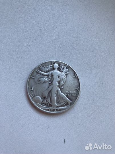 Полдоллара 1937, серебро