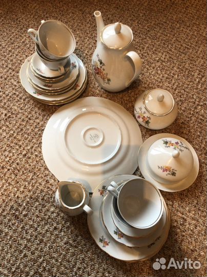 Сервиз чайный Фарфоровый Гдр