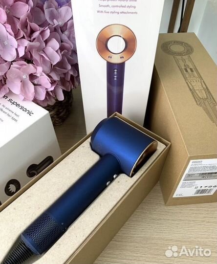 Фен dyson supersonic hd08 малайзия(premium) Синий