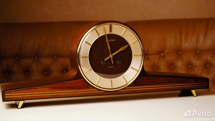 Настольные каминные часы Junghans Exacta, Германия