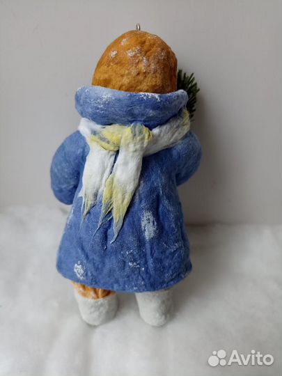 Ватные елочные игрушки