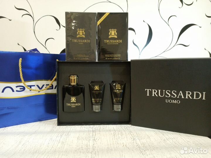 Trussardi uomo, black extreme