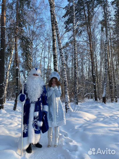Костюм деда мороза и снегурочки бу