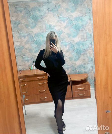 Платье новое женское с драпировкой