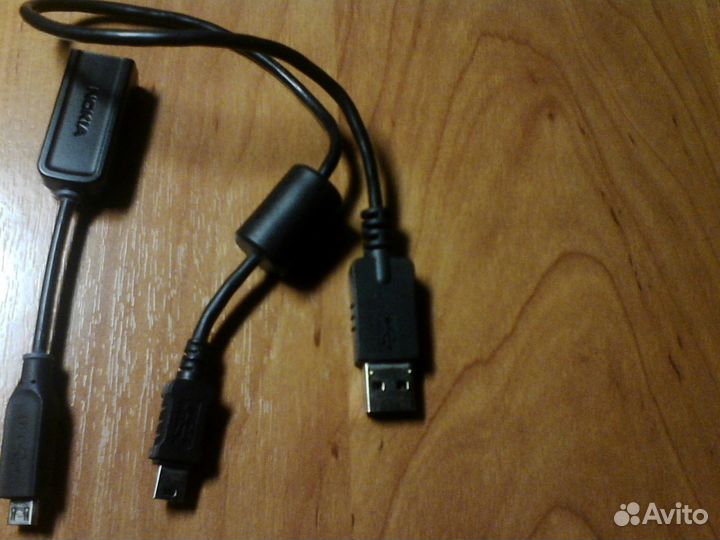 Data kabel USB mini и сетевое зарядное устройство
