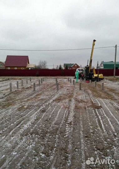 Фундамент на жб сваях