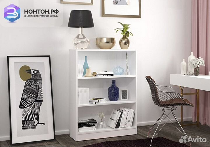 Стеллаж Polini Home Smart вертикальный 3 секции бе