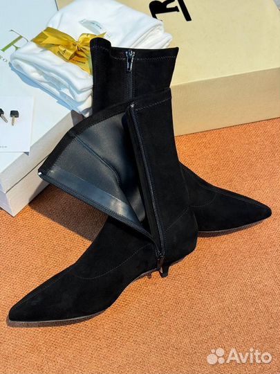 Ботильоны The Row замшевые Премиум