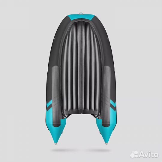 Лодка Gladiator E330PRO Черно-бирюзовый