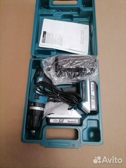 Дрель-шуруповерт аккумуляторная Makita HP488DWE