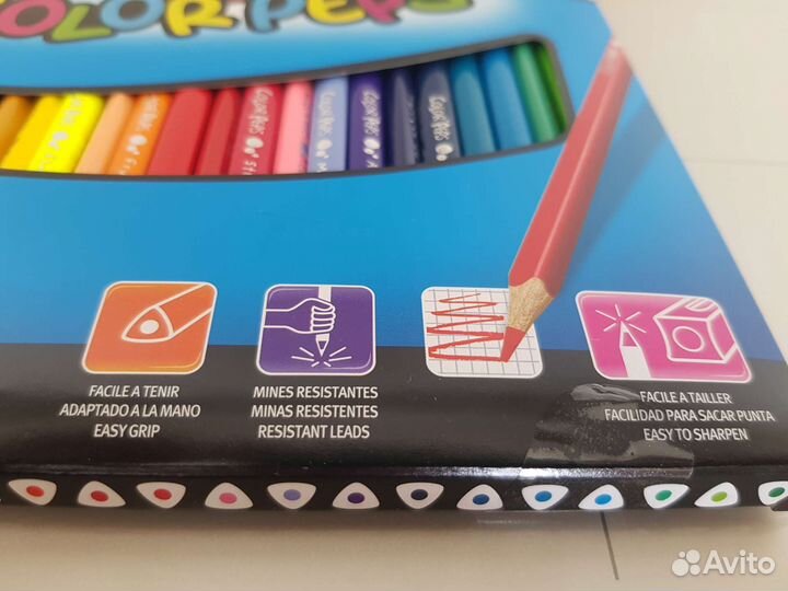 Карандаши Maped 24 трехгранные