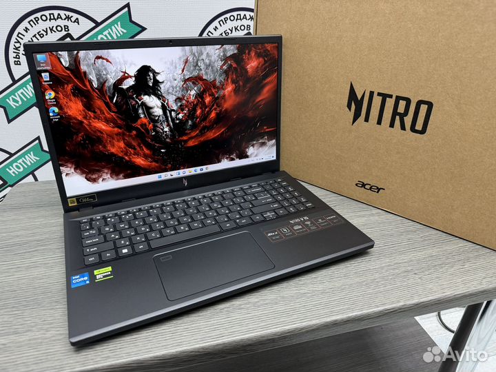 Новый 2024 Acer Nitro core i5-13420H RTX 3050 SSD