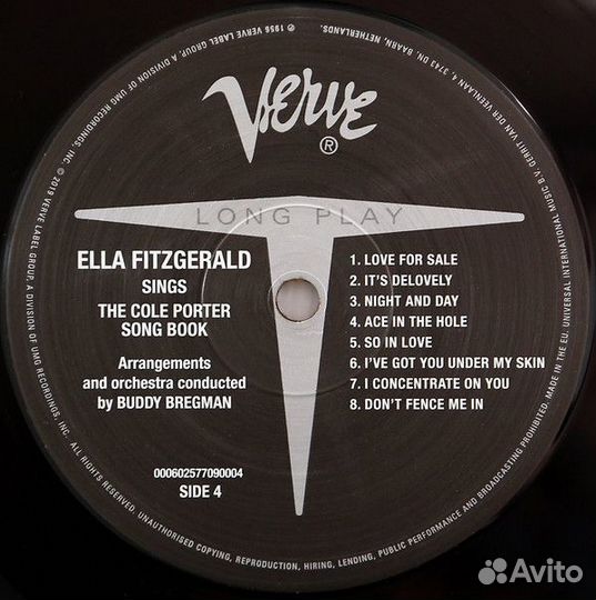 Виниловая пластинка Ella Fitzgerald, Sings The Col