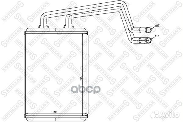 8205017SX радиатор печки Hyundai Elantra 1.62