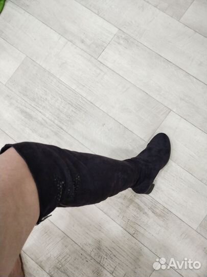 Сапоги ботфорты осень/весна 38 размер