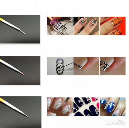 Новые кисти для покрытия ногтей гелем, гель-лаком
