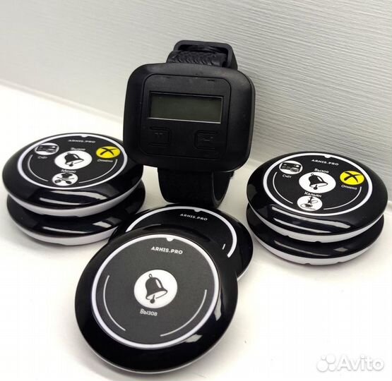 Кнопка вызова официанта, персонала с часами Эконом