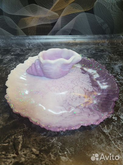 Креманка и сервировочное блюдо, набор