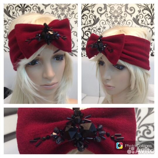 Повязки на голову дизайнеркая с декором