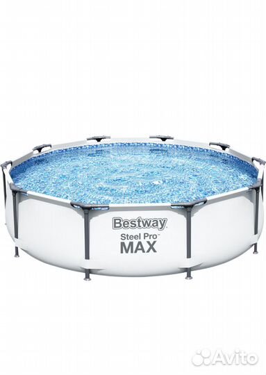 Бассейн каркасный Bestway 305x305x76 с тентом