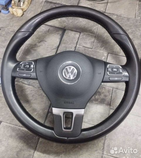 Руль volkswagen polo в новой коже