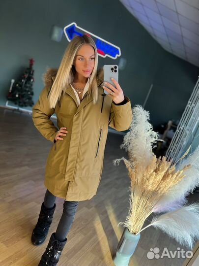 Парка женская Snow HD Песочная