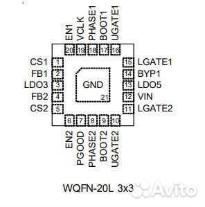 Микросхема RT6576F 6S 7B