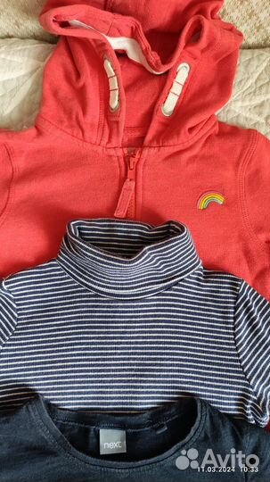 Лонгслив водолазка для девочки next