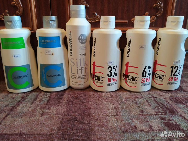 Краска, окислитель, раскладка Goldwell