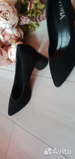 Туфли замшевые