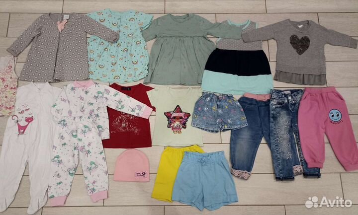 Вещи пакетом на девочку 80 86